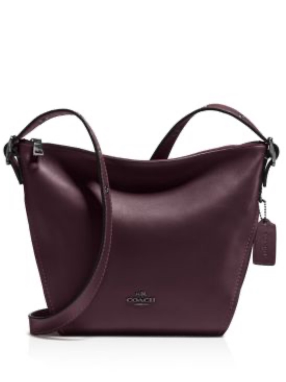 Coach pebbled leather duffle bag